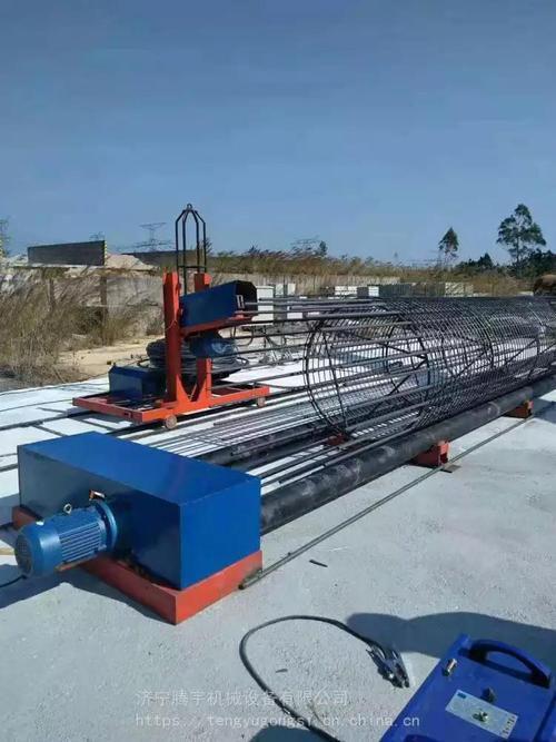 腾宇牌桥梁建筑用钢筋笼成型机 中型2米绕筋机与自动卧式开箱机全面解析